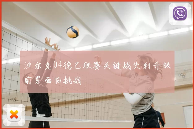 沙尔克04德乙联赛关键战失利升级前景面临挑战